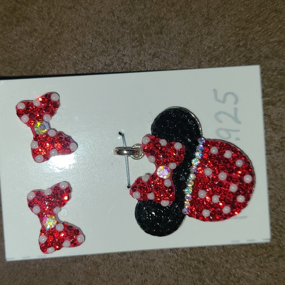 Minni mouse sterling silver 925